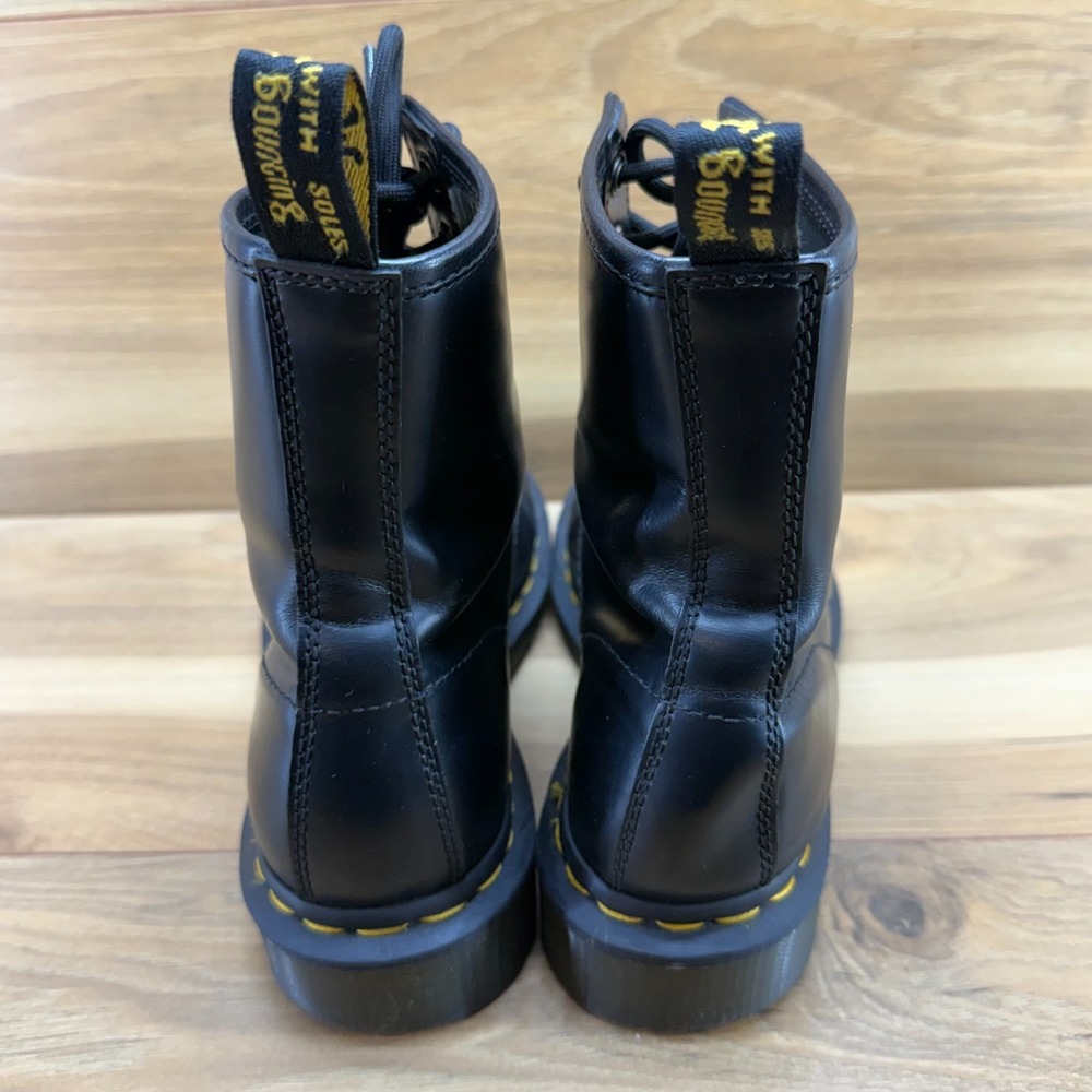 Dr Martens Womens Boots 7 EU 38 Black Leather Combat Grunge Y2K Punk 11821 - Picture 8 of 11